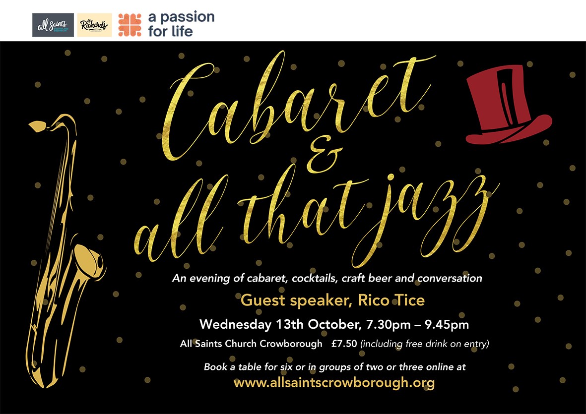 Cabaret evening flyer